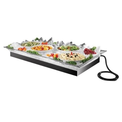 Cal-Mil Large Rectangle Clear Ice Trays With Solid Bases W48xD24xH5½"