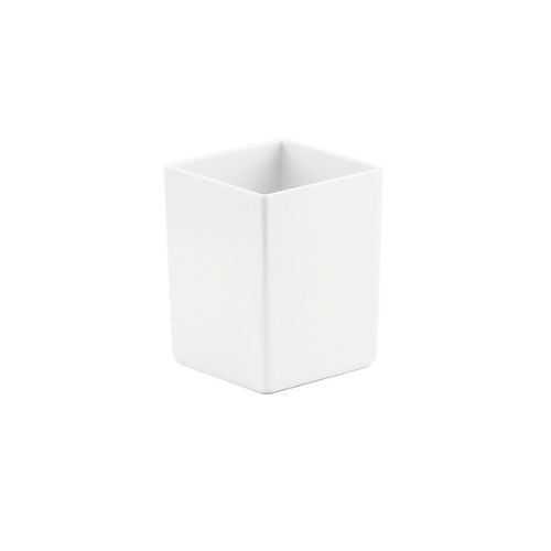 Cal-Mil Melamine Square Jar Without Lid L10xW10xH10cm, White