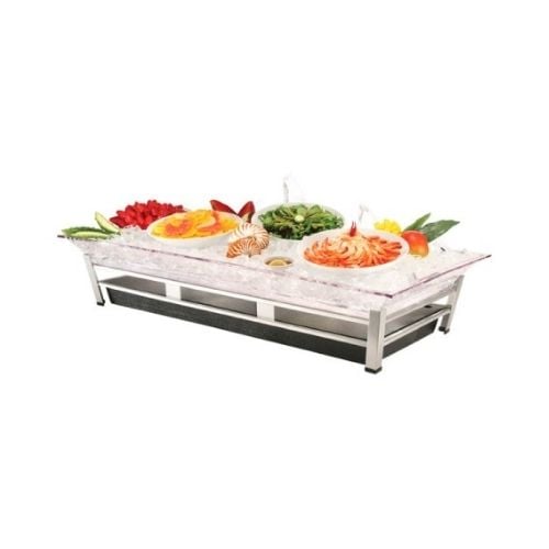 Cal-Mil Ultimate Ice Display System With Platinium Stand W24xD48xH10"