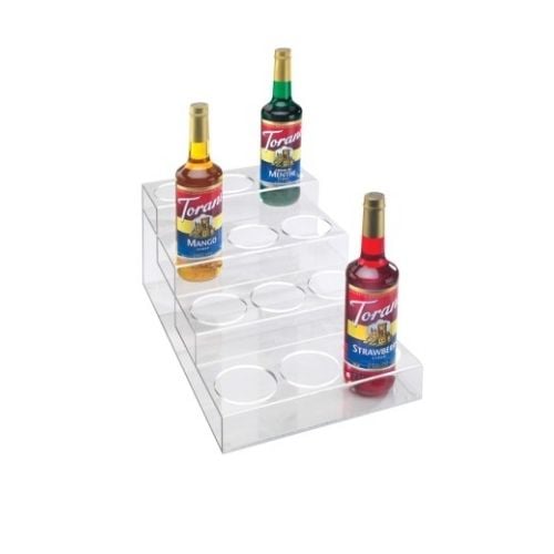 Cal-Mil 4 Tier Acrylic Bottle Organizer W12xD19½xH8¼, Clear