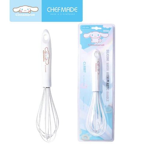 Chefmade Cinnamoroll Silicone Whisk With Plastic Handle L25.6xW5.7xH5.5cm, White