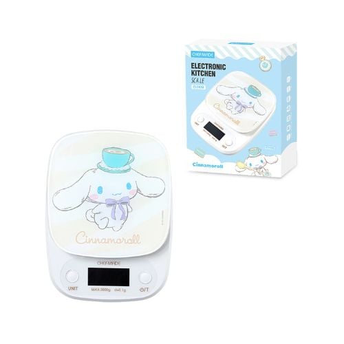 Chefmade Cinnamoroll Abs Electronic Kitchen Scale L21.1xW15.6xH3.4cm, White