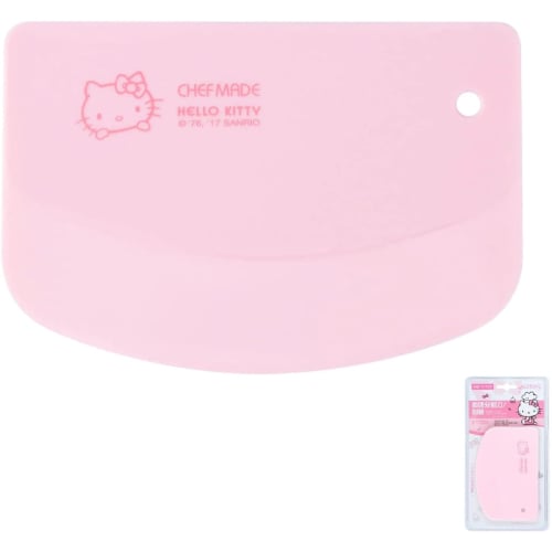 Chefmade Hello Kitty Plastic Dough Cutter And Scraper L13.5xW9.1xH0.2cm, Pink