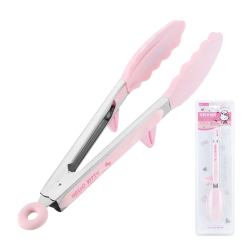 Chefmade Hello Kitty Silicone Food Tong L27xW4cm, Pink