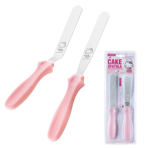 Chefmade Hello Kitty Stainless Steel With Plastic Handle Cake Spatula L23xW2.5xH1.5/3.5cm, 2Pcs/Set