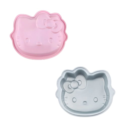 Chefmade Hello Kitty Non-Stick Cake Pan L23.5xW20.1xH6.6cm, Pink