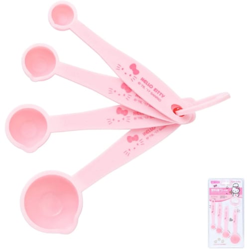 Chefmade Hello Kitty Polypropelene Measuring Spoon 4Pcs/Set, 1.2+2.5+5+15ml