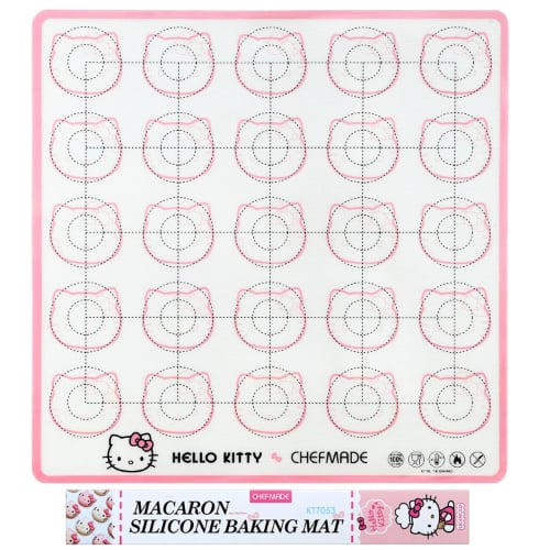 Chefmade Hello Kitty Silicone Macaron Baking Mat 27cm, Pink