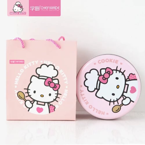 Chefmade Hello Kitty Cookie Tin Ø16.9xH8.9cm, Pink