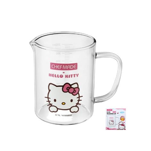 Chefmade Hello Kitty Glass Measuring Cup 350ml L13xW8xH10.5cm