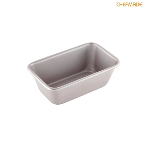 Chefmade Master Non-Stick Small Loaf Pan L18.5xW11.5xH6.5cm, Thickness 0.8mm, Champagne Gold