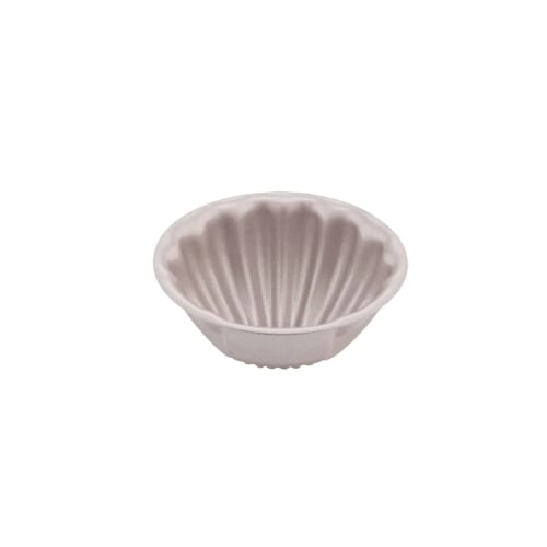 Chefmade Master Non-Stick Deep Shell Madeleine Cake Mould L7.4xH3.2cm, Champagne Gold