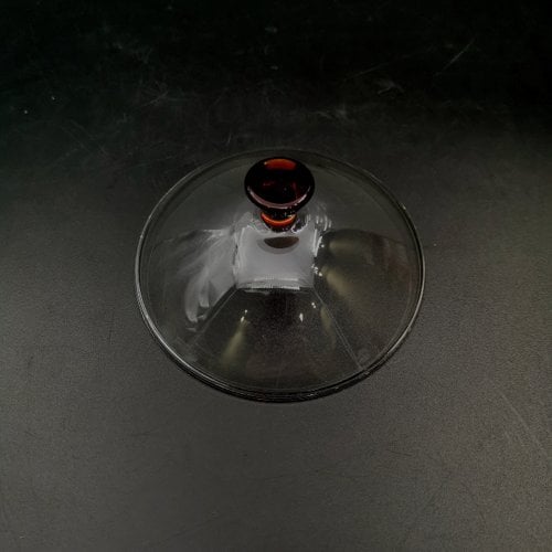 Tspot Glass Round Lid With Red Knob For #514001 & #608004 Ø10.6xH4.6cm