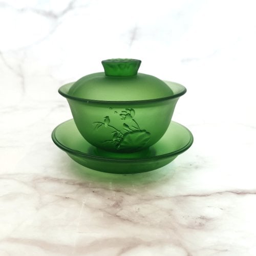 Tspot Liuli Tureen Set Ø9.8xH9cm, Green, Lotus