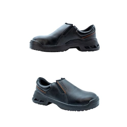 King's Slip-On Safety Shoe, US Size 12, Euro Size 47, Black, KWD