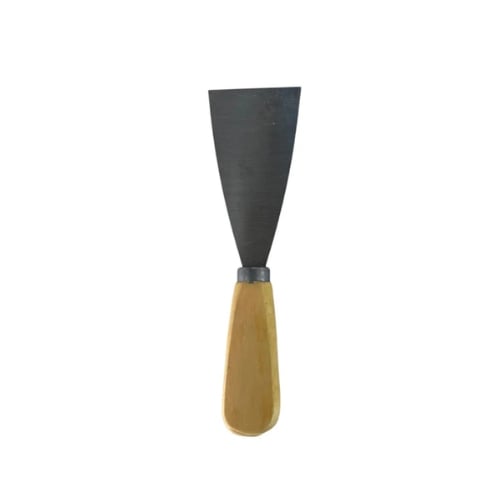 Stainless Steel Scraper/Cleaning Spatula with Wooden Handle 2"