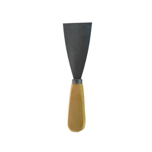 Stainless Steel Scraper/Cleaning Spatula with Wooden Handle 3"