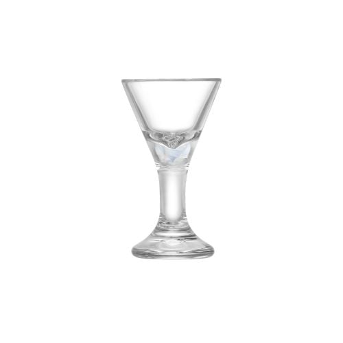 Polycarbonate Fluted Shot Glass Ø3.9xH6.9cm, 12ml, Clear