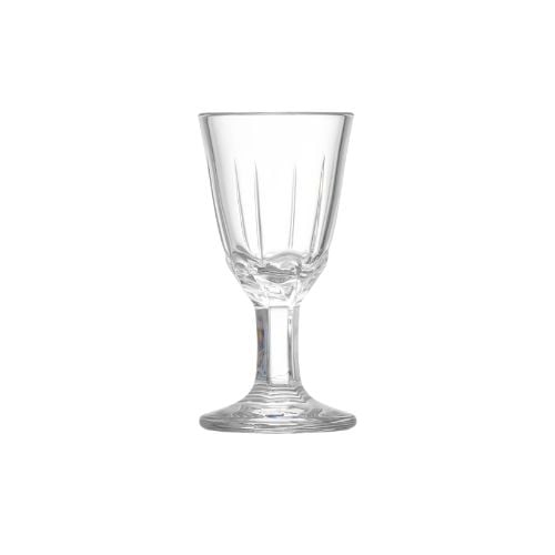 Polycarbonate Fluted Shot Glass Ø3.5xH6cm, 15ml, Clear
