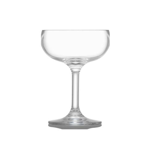 Polycarbonate Champagne Saucer Ø9.7xH13cm, 210ml, Clear