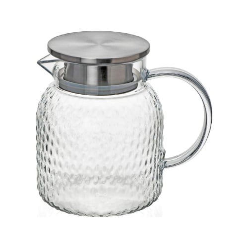 Polycarbonate Jug With Lid D11.6xH14.8cm, 900ml, Clear