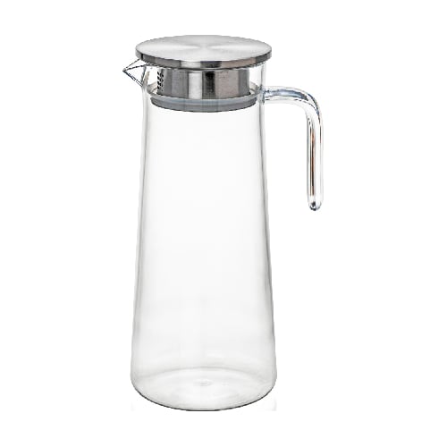 Polycarbonate Jug With Lid D9.9xH23.9cm, 1300ml, Clear