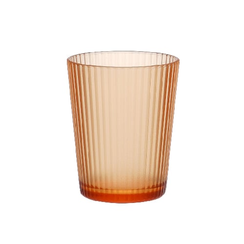 Polycarbonate O/Fashion Tumbler D7xH8.8cm, 220ml, Stripe Orange