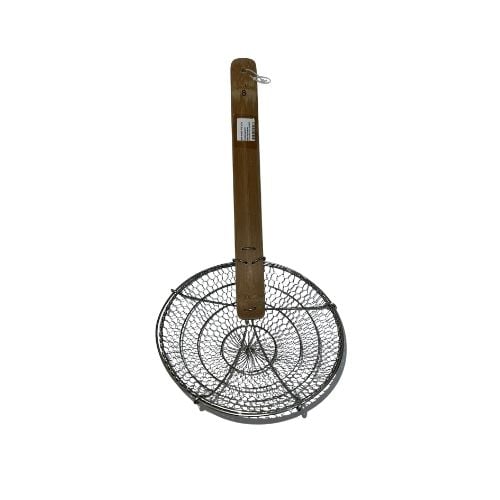 Stainless Steel Chinese Strainer With Bamboo Handle Ø11"