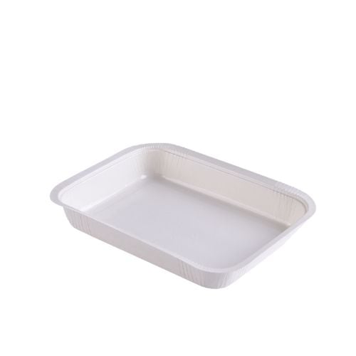 Biopap Compostable Biodegradable Rectangle Tray L19xW24.7xH3.7cm, 1240cc