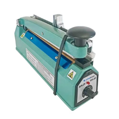 Kingpak Semi-Automatic Aluminium Sealing Machine For Plastic Bag With Side Cutter L34xW10.5xH18cm,Sealing Length: 20cm,220-240V/50Hz, 310W