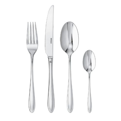 Sambonet 18/10 Stainless Steel Cutlery Set, 24 Pieces,, Mirror Finish, Dream