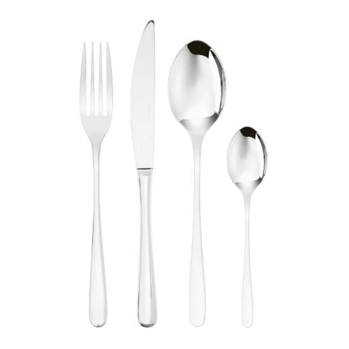 Sambonet 18/10 Stainless Steel Cutlery Set, 24 Pieces, Mirror Finish, Taste