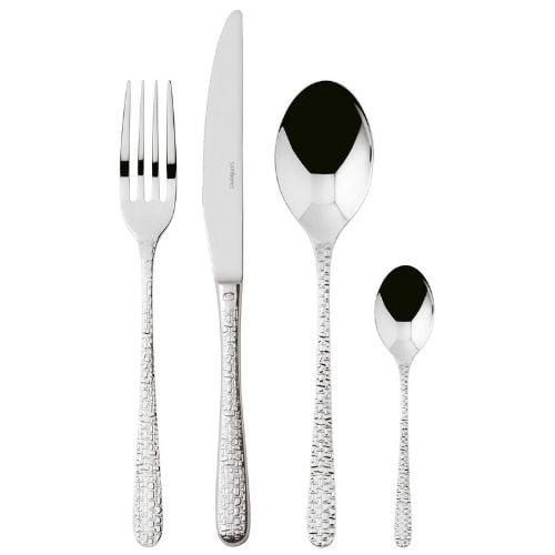 Sambonet 18/10 Stainless Steel Cutlery Set, 24 Pieces, Mirror Finish, Vernezia