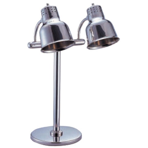 Stainless Steel Double Free Standing Heating Lamp 250W (Bulb Excluded)