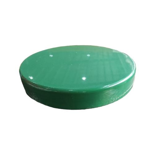 High Density Polyethylene Peelable Round Chopping Board Ø14"xH3", Green