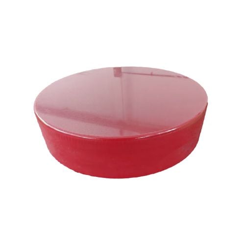 High Density Polyethylene Peelable Round Chopping Board Ø16"xH4", Red