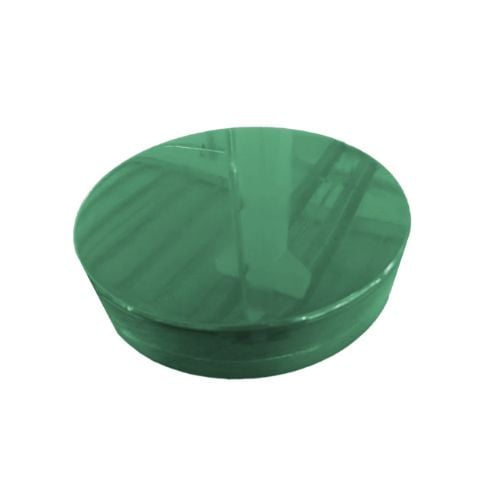 High Density Polyethylene Peelable Round Chopping Board Ø16"xH4", Green