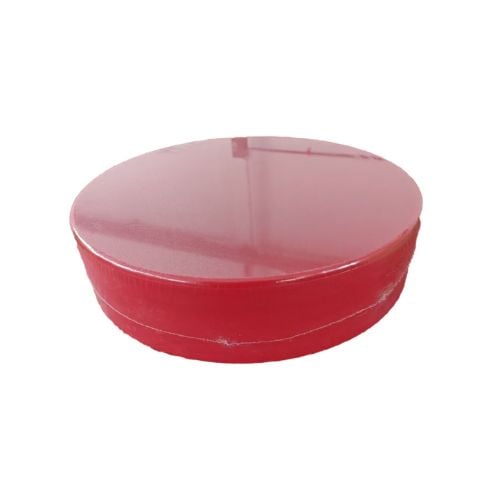 High Density Polyethylene Peelable Round Chopping Board Ø18"xH4", Red