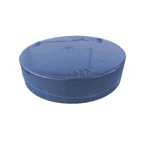 High Density Polyethylene Peelable Round Chopping Board Ø18"xH6", Blue