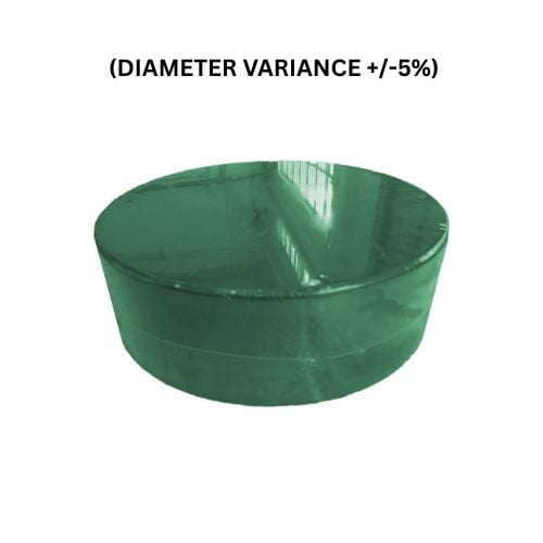 High Density Polyethylene Peelable Round Chopping Board Ø18"xH6", Green (Diameter Variance +/-5%)