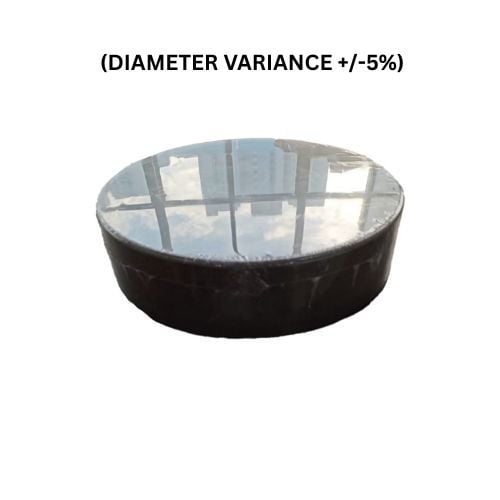 High Density Polyethylene Peelable Round Chopping Board Ø16"xH4", Brown (Diameter Variance +/-5%)