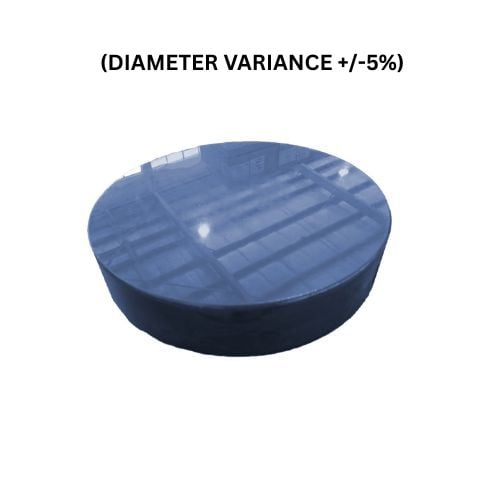 High Density Polyethylene Peelable Round Chopping Board Ø18"xH4", Blue (Diameter Variance +/-5%)