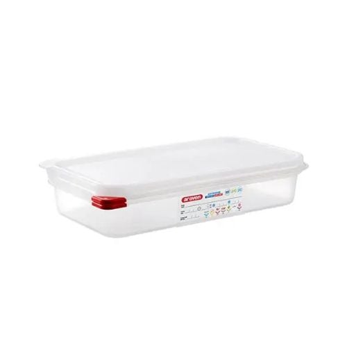 Araven Translucent Polypropylene Microwaveable Container GN 1/3 With Airtight Lid L32.5xW17.6xH6.5cm 2.5L