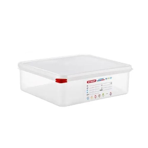 Araven Polypropylene Microwaveable Container GN 2/3 With Airtight Lid L35.4xW32.5xH10cm 9L, Translucent