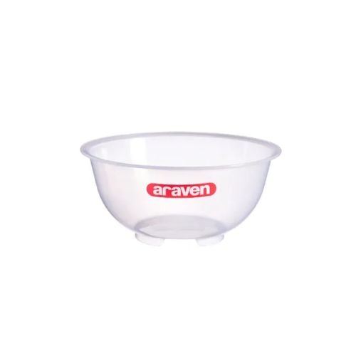 Araven Polypropylene Microwaveable Mixing Bowl Ø28xH14cm, 4.5L, Translucent