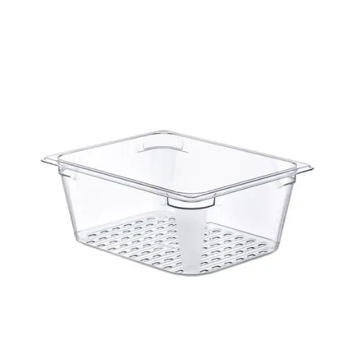 Araven Polycarbonate GN 1/2 Food Container With Perforated Colander L32.5xW26.5xH13cm, Transparent