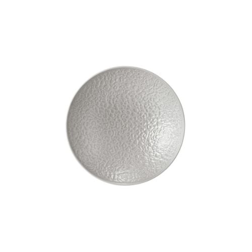 Seltmann Nori Porcelain Round Coup Bowl With Full Relief Ø23.3xH5.3cm, Silver Grey