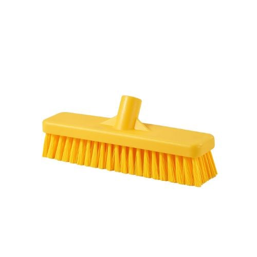 Vicando Plastic Floor Scrub L47xW7xH11.5x4.5cm (Without Handle), Yellow