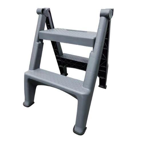 Vicando Two-Step Folding Stepstool W49xH58cm, Grey