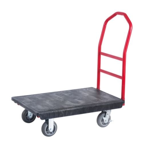 Vicando Heavy-Duty Platform Truck / Goods Trolley L91xW61cm, 500kg, Grey